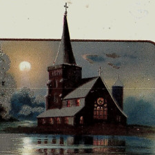 c.1890 Malvina Cream Lotion Ichthyol Soap Trade Card I. Hubert Toledo OH Moon picture