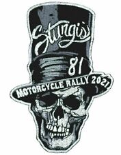 2021 STURGIS RALLY 81st Anniversary Stovepipe PATCH [IRON ON SEW ON-BK12] picture