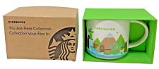 NEW Starbucks You Are Here Collection Ceramic Mug VANCOUVER NIB 14oz CANADA 2013 picture