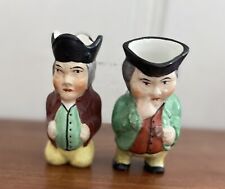 2-Lot Antique Toby Jug Colonial Englishman Snuff picture