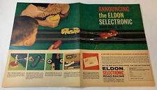1963 ELDON Road Racing slot cars two page ad ~ ANNOUNCING SELECTRONIC picture