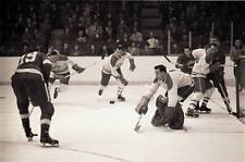Montreal Canadiens Goalie Jacques Plante In Action 1955 Old Ice Hockey Photo 1 picture