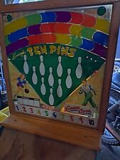 Vintage 1949 Keeney's Ten Pin Shuffle Alley Puck Bowling Arcade Machine  picture