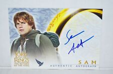 Lord of The Rings Return King LOTR ROTK Sean Astin As Sam Autograph Signed Card picture