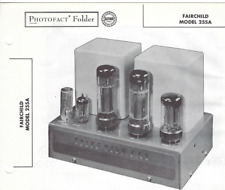 1957 FAIRCHILD 255A Amplifier Photofact MANUAL Audio Tube Amp 30 Watt Vintage picture