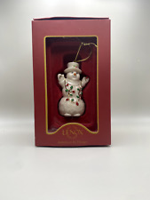 Lenox Snowman Ornament  Wrapped in Lights With Box - Christmas picture