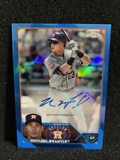 2023 Topps Chrome Update Michael Brantley Blue Auto /150 Houston Astros picture