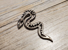 Vintage MS Begay Native American Navajo Sterling Serpent Snake Pin Brooch picture