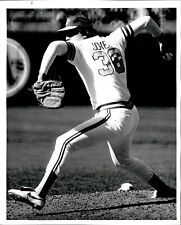LG919 1981 Original Russ Reed Photo JEFF JONES Oakland A's Pitcher Game Action picture