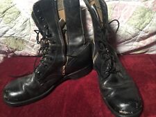 [RARE] VTG US ARMY ZIP UP COMBAT BOOTS SIZE 9R USA AWESOME  picture