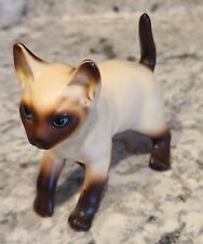 Vtg Norlean Siamese Cat, Ceramic Siamese Cat Blue Eyed picture