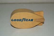 Small Vintage 1970s Wooden Good Year Tires Racing Sports Blimp Flying Toy picture