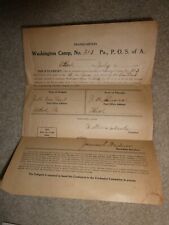 Vintage 1918 POS of A Delegate Credential Signed Document picture