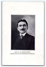 Christian Religious Postcard Rev. I E Honeywell Assistant To Evangelist Sunday picture