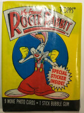 1988 Topps Who Framed Roger Rabbit Cards, 1 Sealed Wax PACK From Box, 9 Cards picture