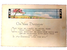 Antique or Vintage Postcard Birthday  picture