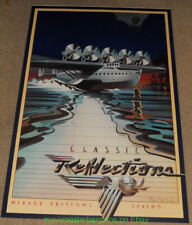 SEAPLANE Classic Reflections  MYLAR Poster Signed By DAVID B. MCMACKEN Art 1978 picture