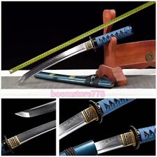 Clay tempered T10 steel Grind Blade Japanese Samurai Tanto Kinfe Sharp picture