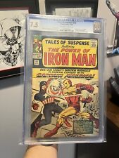 Tales Of Suspense 58, CGC 7.5  Classic Cap Vs Iron Man picture