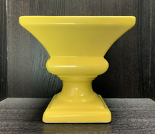 Vintage RRP CO ART DECO YELLOW VASE PLANTER Roseville, OH USA #1315 POTTERY picture