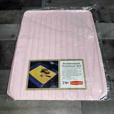 Vintage 1961 Rubbermaid Kitchen Drainboard Mat 1131 Pink NOS 13X16” picture