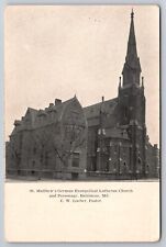 St. Matthew's German Evangelical Lutheran Church Parsonage Baltimore Maryland picture