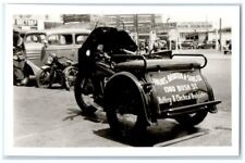 c1930's Indian Motorcycle Occupational #4 San Francisco CA RPPC Photo Postcard picture
