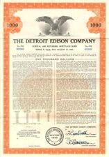 Detroit Edison company $1000 Bond - Specimen Stocks & Bonds picture