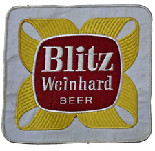 VTG Blitz Weinhard Beer HUGE 8”X7” Embroidered Jacket back Patch- Henry Weinhard picture
