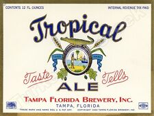 1933 Tropical Ale Beer Label 9