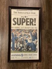 Super MVP Peyton Manning Colts Win INDY’s First Title Newspaper 2-5-2007  picture