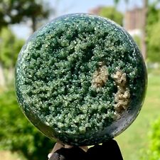 352G Natural Grape Agate Crystal Ball Reiki Healing Home Decoration Gemstone picture