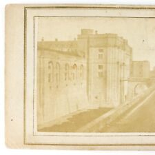 Unknown Mystery Fortress Building Stereoview c1860 Bridge Moat Wall Photo A2650 picture