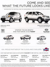 2009 Kia Borrego and 2010 Soul -  Original Car Advertisement Print Ad J177 picture