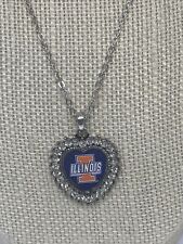 Vintage University Of Illinois Heart Necklace  picture