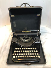 VIntage 1930s Underwood Portable Typewriter Gloss Black Finish picture