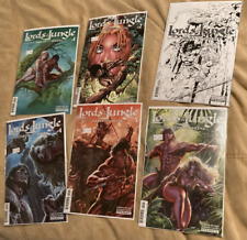 Lords of the Jungle Featuring Tarzan & Sheena Dynamite Comic lot 1-5 w/ Variants picture