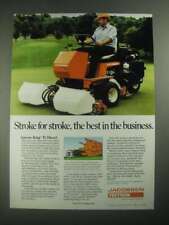 1987 Textron Jacobsen Greens King IV Diesel Mower Ad - Stroke for Stroke picture