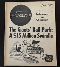 The Californian, Vol 1, No 5 June 1960 Giant’s Candlestick Ballpark $15M Swindle picture