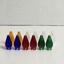 (12) Locking Fluted Cone Ornament Cover for GE String-A-Long Classic Light Bulbs picture