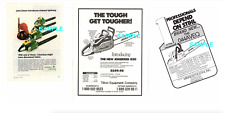 1970 John Deere Chainsaw Print Ad & Jonsered 820 & Stihl 044AV Chainsaw Ads picture