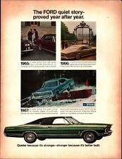 1965 1966 1967 1968 Ford Quiet Story Original Vintage Color Print Paper Ad b8 picture