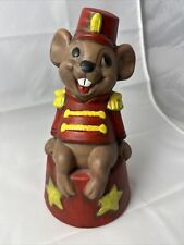 Vintage Timothy Q Mouse Figurine Hand Painted Dumbo Walt Disney Prod 9” picture