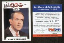 Mike Huckabee signed autographed 2008 Topps card PSA picture