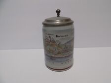 Vintage Bacharach Germany Lidded Beer Stein picture