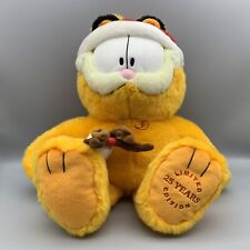 Vintage Garfield & Odie Macy's 25th Anniversary Christmas Stuffed Plush Toy picture