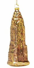 Bloomingdale's NYC Chrysler Building Gold Metallic Hanging Collectable Ornament picture