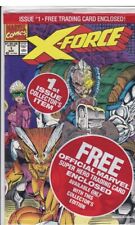 X-FORCE #1 Vg SEALED W/DEADPOOL ROOKIE CARD ROB LIEFELD MARVEL COMICS picture