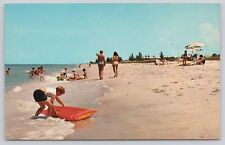 Fun Filled Beaches Englewood Florida Vintage Postcard picture