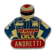 Mario Andretti Newman Haas IndyCar Race Car Auto Racing Lapel Pin Pinback picture